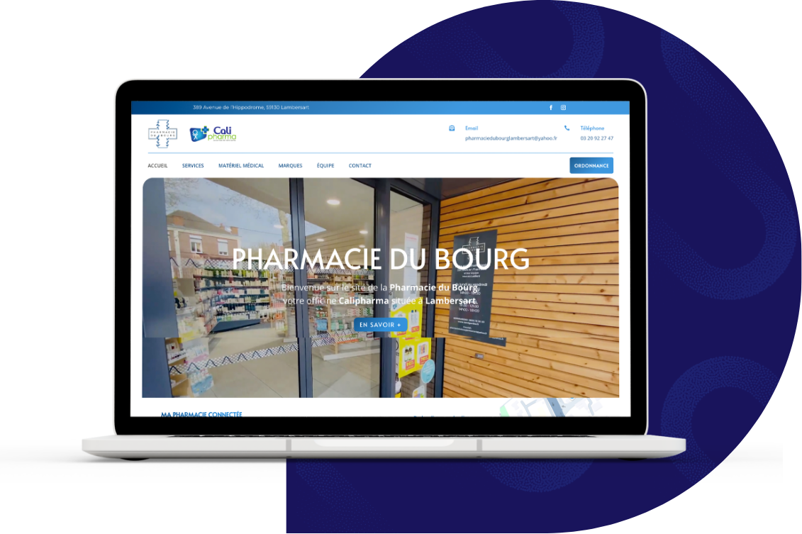 Pharmacie du Bourg Création de sites internet pour pharmacie