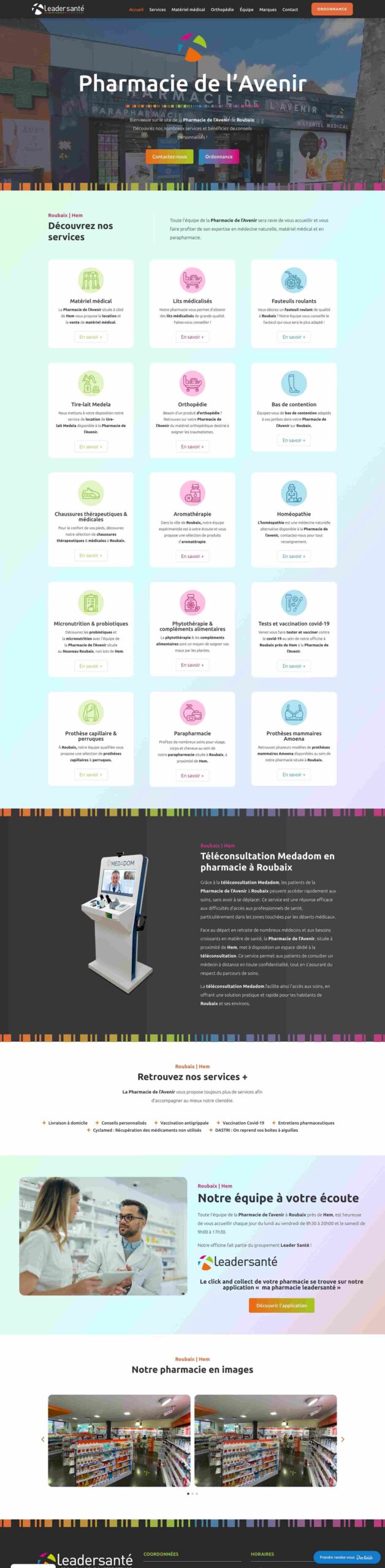 Pharmacie de l'Avenir Site internet Pharmacie de l'Avenir